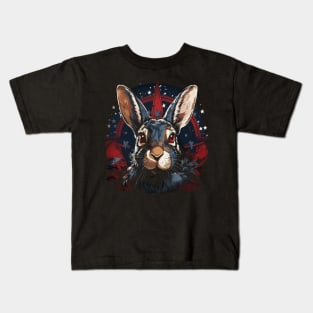 Patriotic Rabbit Kids T-Shirt